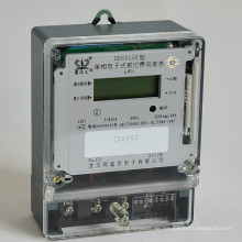 Einphasige Elektronische Vorauszahlung Energiezähler mit IC / RF Karten